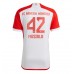 Billige Bayern Munich Jamal Musiala #42 Hjemmebane Fodboldtrøjer 2023-24 Kortærmet